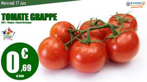 Tomate en Grappe Origine Bretagne -- 1Kg - Pont-l'Abbé (29)