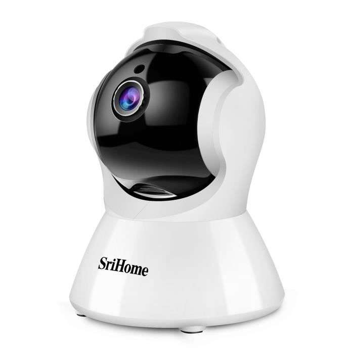 Caméra de Surveillance WiFi Srihome SH025 - IP, 1080P, Détection de Mouvement, Audio Bidirectionnel (Vendeur Tiers)