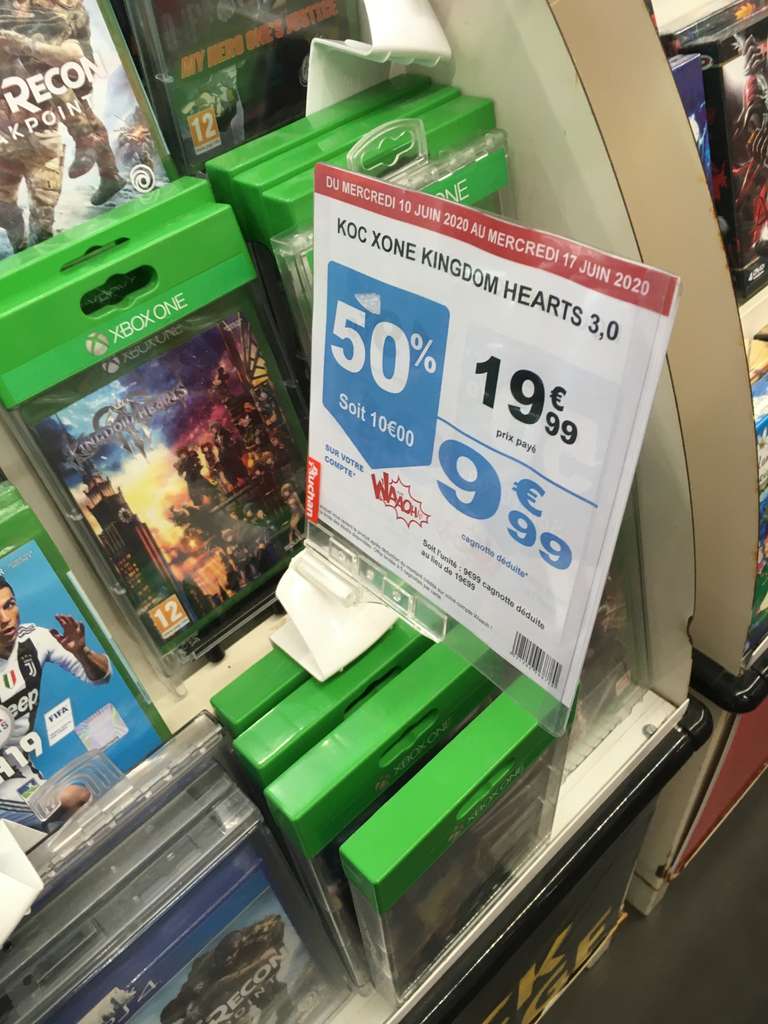 Kingdom Hearts 3 sur Xbox One (Via 10€ sur la carte) - Arras (62)