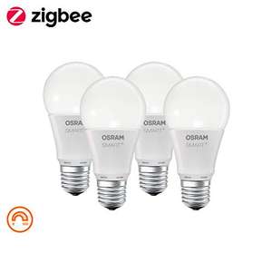 Lot de 4 ampoules LED connectées Osram Smart+ - E27, 8W (équivalent 60W)
