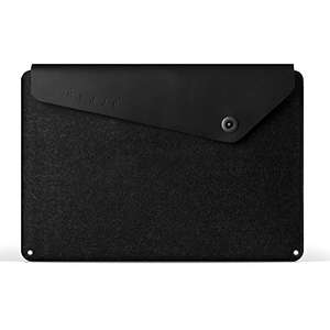 Étui de protection pour MacBook Pro 15'' Mujjo Carry-On - en cuir, noir