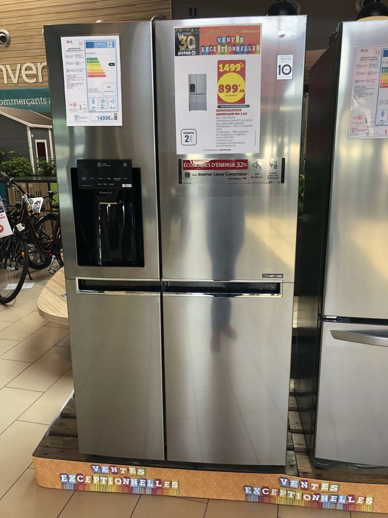 Réfrigérateur américain LG GSL7601PS (405 + 196 l, froid ventilé) - Châteaugiron (35)