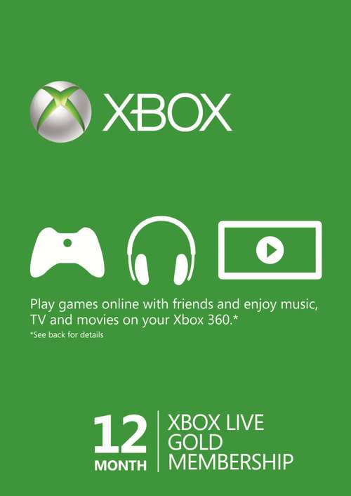 Abonnement Xbox Live Gold - 12 Mois (Dématérialisé - Région Brésil)