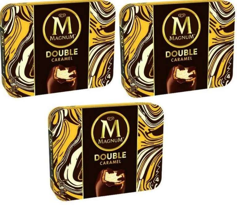 3 boîtes de glace Magnum Double (Variétés au choix)