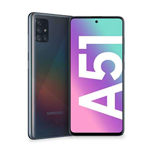 Smartphone 6.5" Samsung Galaxy A51 - Double SIM, 128 Go, Noir (+12,50€ en SuperPoints - 234,99€ avec le code RAKUTEN15)