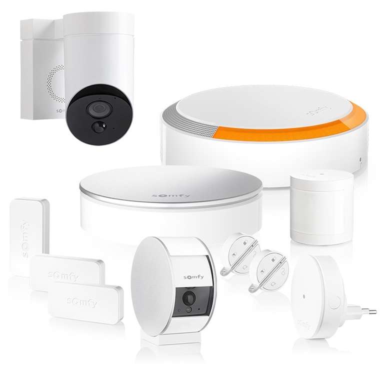 Pack Somfy Home Protect XL + Caméra d'intérieur + Caméra extérieure