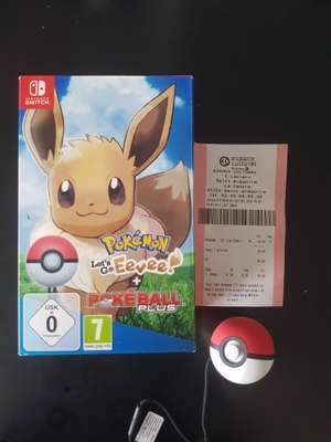 Pokémon Let's Go Evoli/Pikachu + Pokéball Plus sur Nintendo Switch - Leclerc Saint-Gregoire (35)