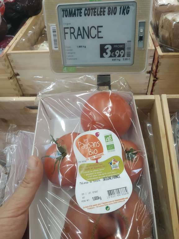 1Kg de tomates bio Mélange de variétés élevées en pleine terre (Origine Française) - Montreuil (93)