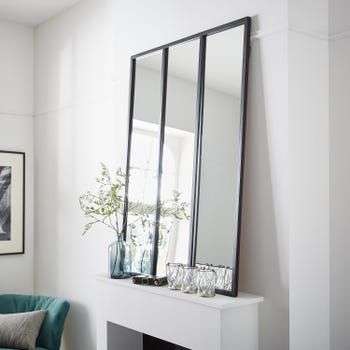 Miroir rectangulaire Atelier (85x115 cm, noir) - Betton (35)