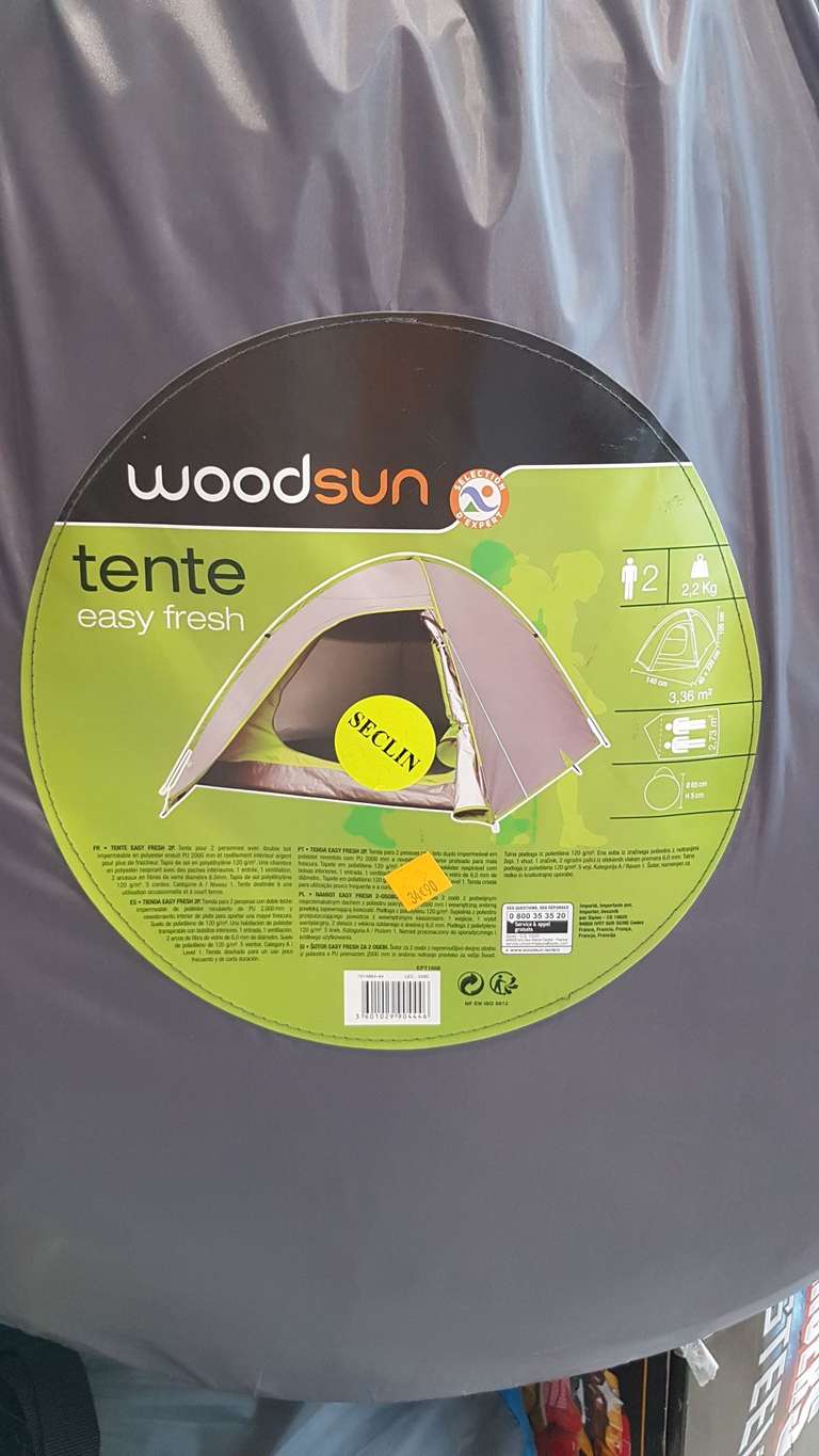 Tente pour 2 personnes Woodsun - Seclin (59)