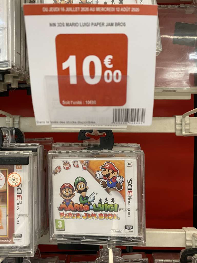 Jeu Mario & Luigi Paper Jam Bros sur Nintendo 3DS - Auchan Porte des Alpes (69)
