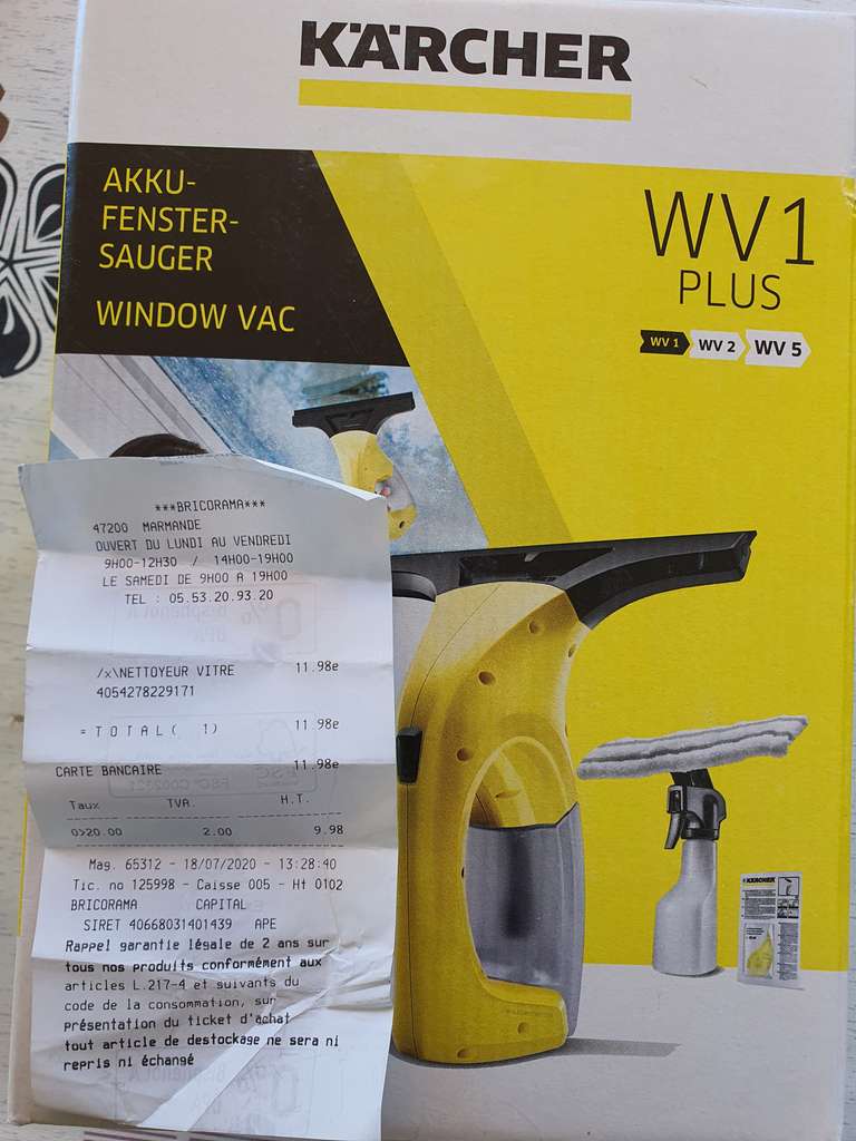 Nettoyeur de vitres Karcher WV1 Plus - Marmande (47)