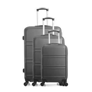 Set de 3 valises rigides Utah - Gris foncé, 37 + 64 + 95L
