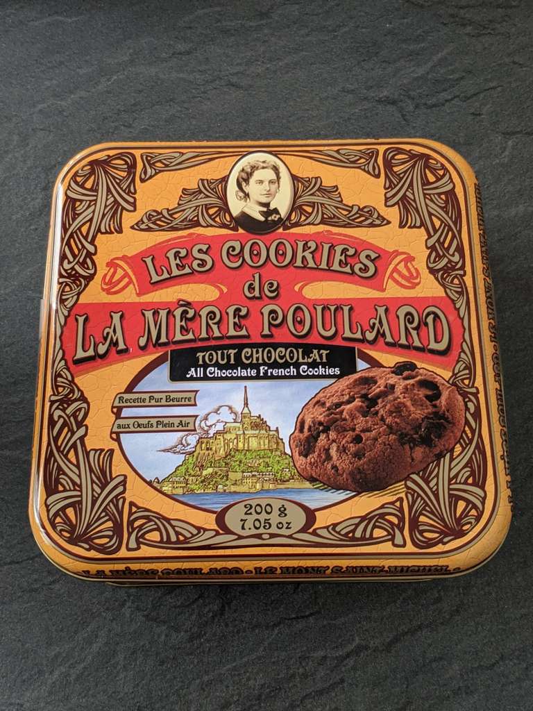 Boite de Cookies ''Les Cookies de la Mère Poulard (200 gr) - Dijon (21)