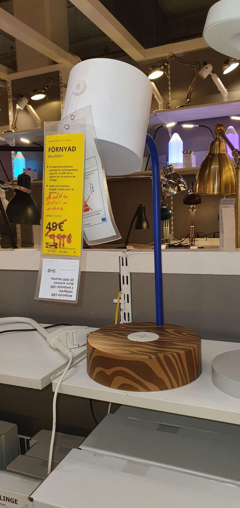 Lampe de bureau Fornyad LED - Ikea vitrolles (13)