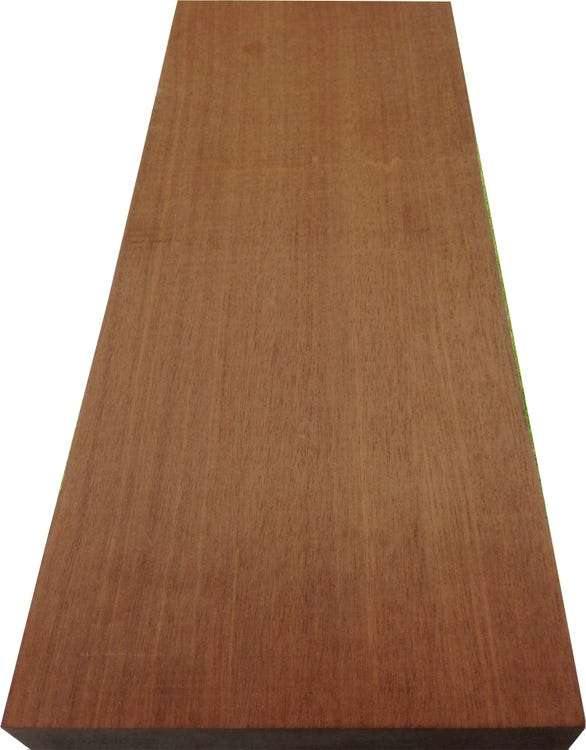 Planche de bois Mukulungu - L.215 x l.14.5 cm x Ep.21 mm (Mâcon - 71)