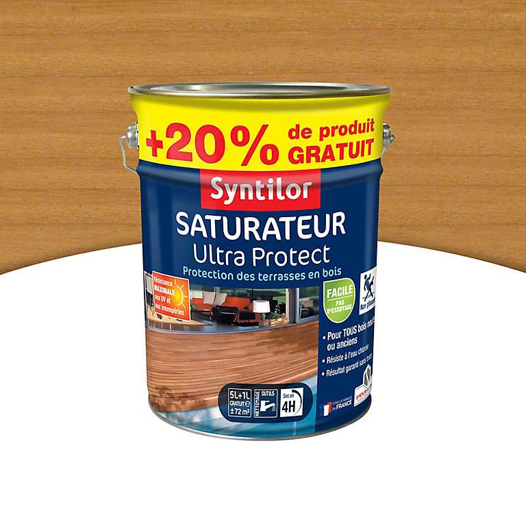 Lot de 2 pots de saturateurs aquaréthane Syntilor UltraProtect - 2x6 L (via ODR de 20€) - Aubière (63)