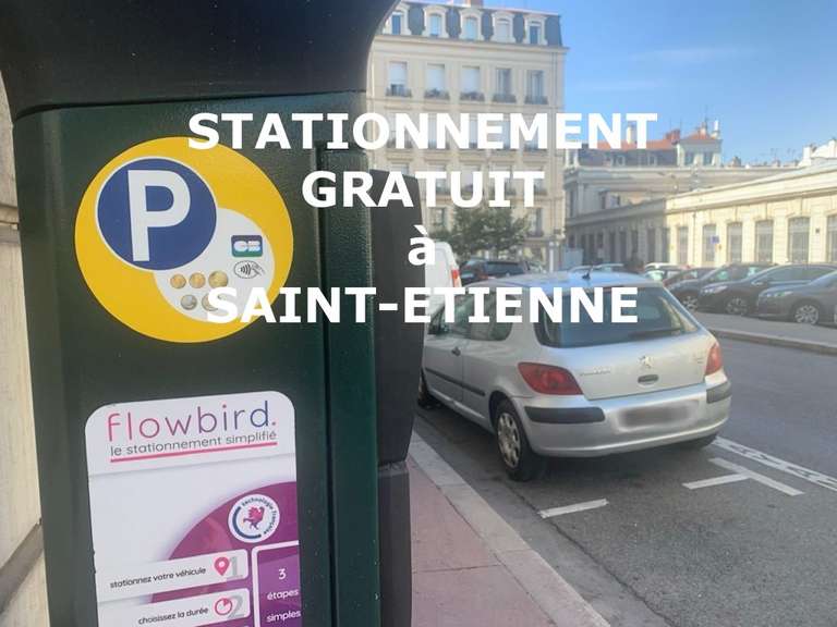 Stationnement gratuit en zone verte au mois d'Août - Saint-Étienne (42)