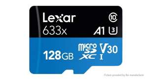 Carte mémoire microSDXC Lexar High-Performance 633x - 128Go