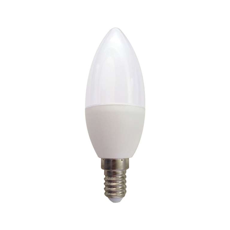 Ampoule bougie LED opaque - E14, 250 Lm (Equivalent 25 W), Blanc chaud