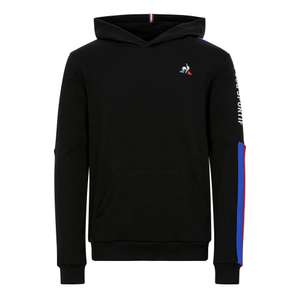 Sweatshirt à capuche Le Coq sportif Tricolore - Noir pour Enfant (Taille 12/14 Ans)