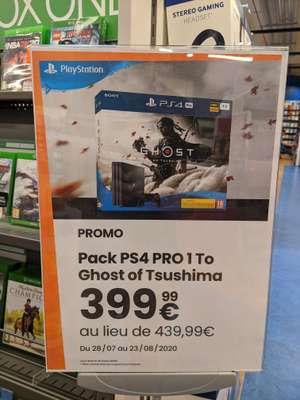 Pack Console Sony PS4 Pro (1 To) + Ghost of Tsushima - Rennes Saint Grégoire (35)