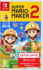 Jeu Super Mario Maker 2 sur Nintendo Switch - édition limitée + 12 mois d'abonnement Nintendo Online