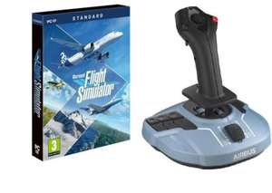 Pack Microsoft Flight Simulator 2020 sur PC + Joystick Thrustmaster TCA Airbus Edition