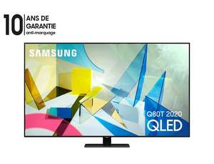 TV 55" Samsung QE55Q80T 2020 - 4K UHD, HDR, QLED, Smart TV (Via ODR 200€)