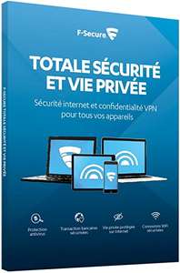 Logiciel anti-virus F-Secure Protection Total - licence de 2 ans, 3 appareils