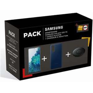 Pack Smartphone 6.5" Samsung Galaxy S20 FE 4G + Coque + Chargeur Induction + 4 Mois Deezer à 559€ Via retrait en magasin + 60 € Carte Fnac)
