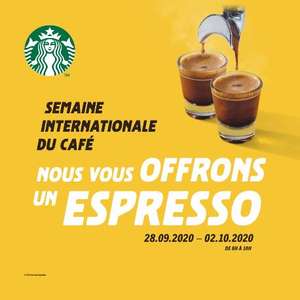 [De 8h à 10h] Espresso offert dans les salons participants