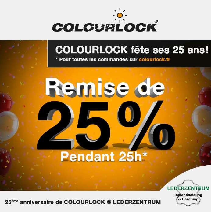 25% de réduction sur tout le site (colourlock.fr)