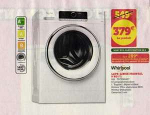 Lave-linge Whirlpool FSCR90427 - 9Kg (via 90€ en bon d'achat)