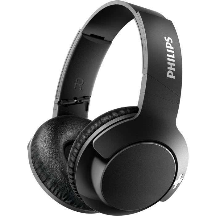 Casque sans-fil Philips SHB3175BK/00 - Bluetooth, Bass+, 12h d'autonomie