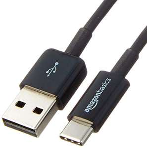 [Prime] Câble USB-C AmazonBasics vers USB-A 2.0 mâle - 1.8 m