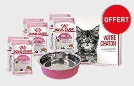 Kit chaton Royal Canin: Une gamelle + 6 Sachets offert en magasin