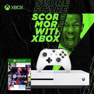 Console Microsoft Xbox One S (1 To) + Jeu FIFA 21 Standard Edition (Store UK)
