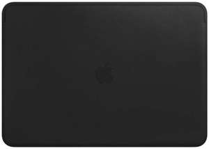 Housse en cuir Apple pour MacBook Pro 15.6" - Noir (Via coupon)