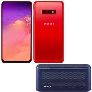 Smartphone 5.8" Samsung Galaxy S10e - Full HD+, Exynos 9 Series 9820, 6 Go RAM, 128 Go, Rouge + Enceinte bluetooth AKG S30 - Bleu