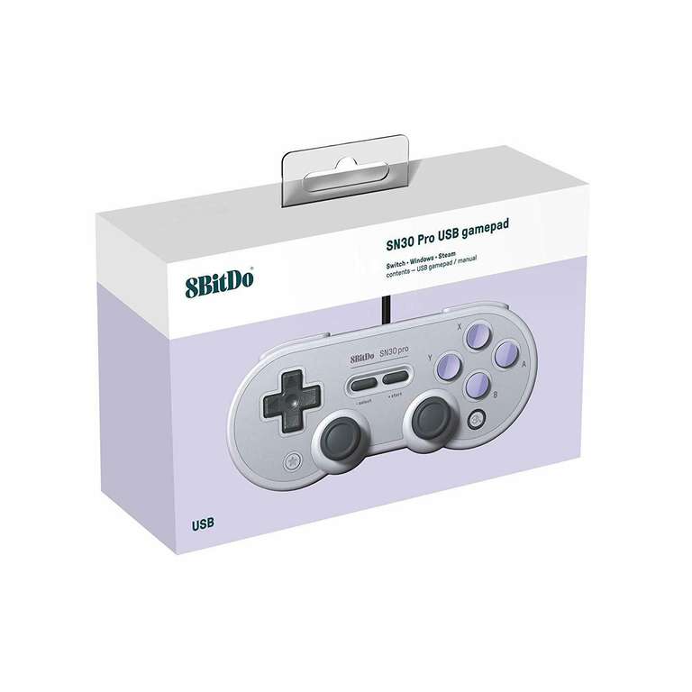 Manette Filaire 8Bitdo SN30 Pro USB SN Edition pour Nintendo Switch