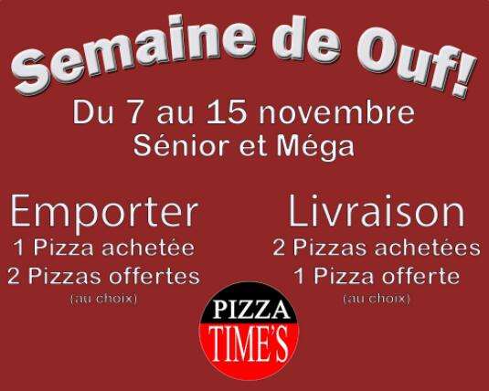 [A emporter] 1 pizza achetée = 2 pizzas offertes - Pizza Time's Château-Thierry (02)
