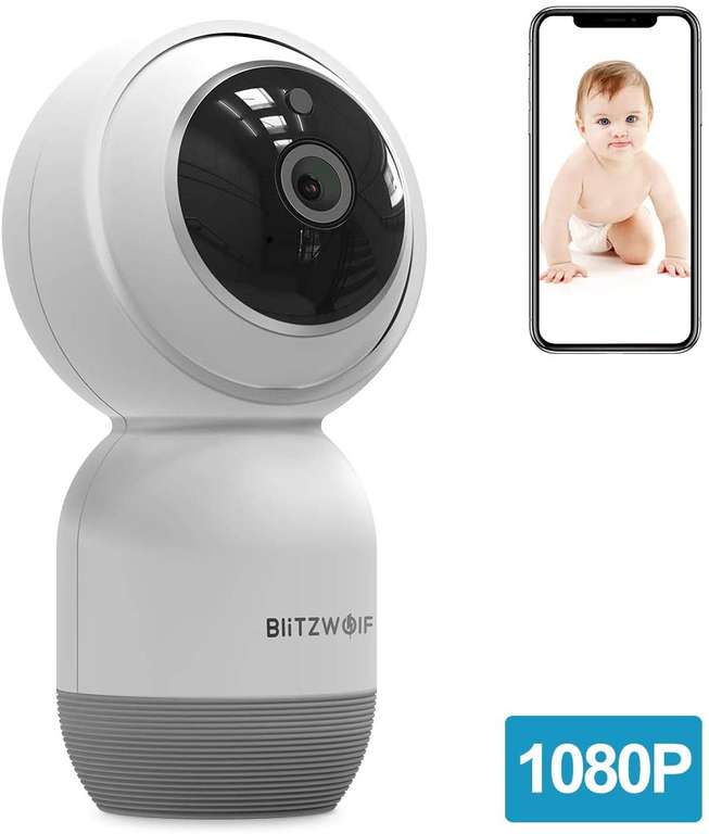 Caméra de Surveillance Sans Fil BlitzWolf - 1080p (Via coupon - Vendeur tiers)