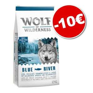 Sachet de croquettes pour chien Wolf of Wilderness - 12 kg, différents goûts
