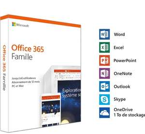 Licence Microsoft 365 Famille pendant un an - 6 utilisateurs (Dématérialisé)
