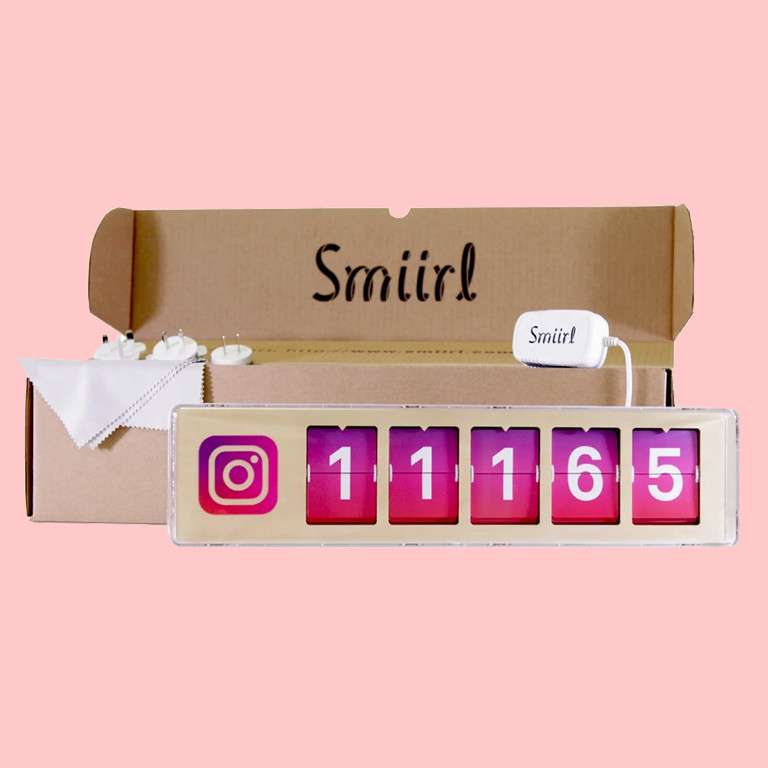 Compteur de likes connecté Smiirl Instagram (5 chiffres) - Smiirl.com
