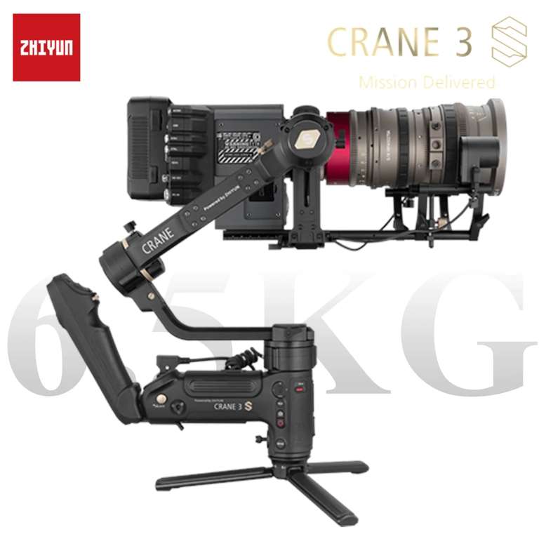Stabilisateur Cardan Zhiyun Crane 3s pour Caméra (Entrepôt Europe)