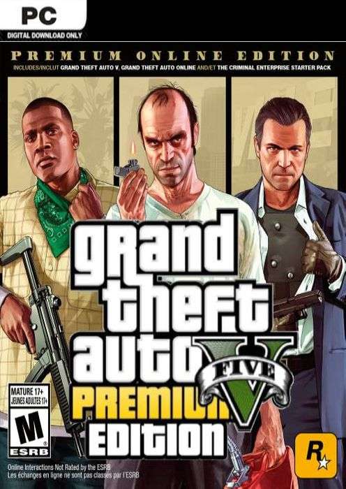 Jeu Grand Theft Auto V : Edition Premium online sur PC (Dématérialisé, Rockstar)