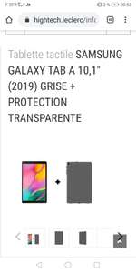 Tablette 10.1" Samsung Galaxy Tab A (2019) - ROM 32 Go, 2Go RAM, Android, WiFi - Noir + Coque de protection