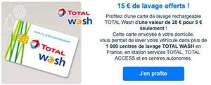 [Membre Identicar] Carte lavage Total wash de 20€ pour 5€